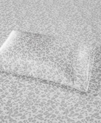 Printed Satin Sheet Set, Queen