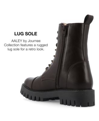 Women's Aaley Lace Up Lug Combat Bootie