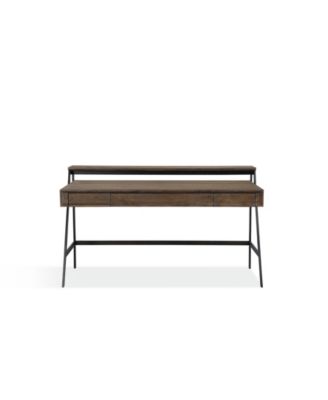Finch 60" Wood and Metal Secretary Desk