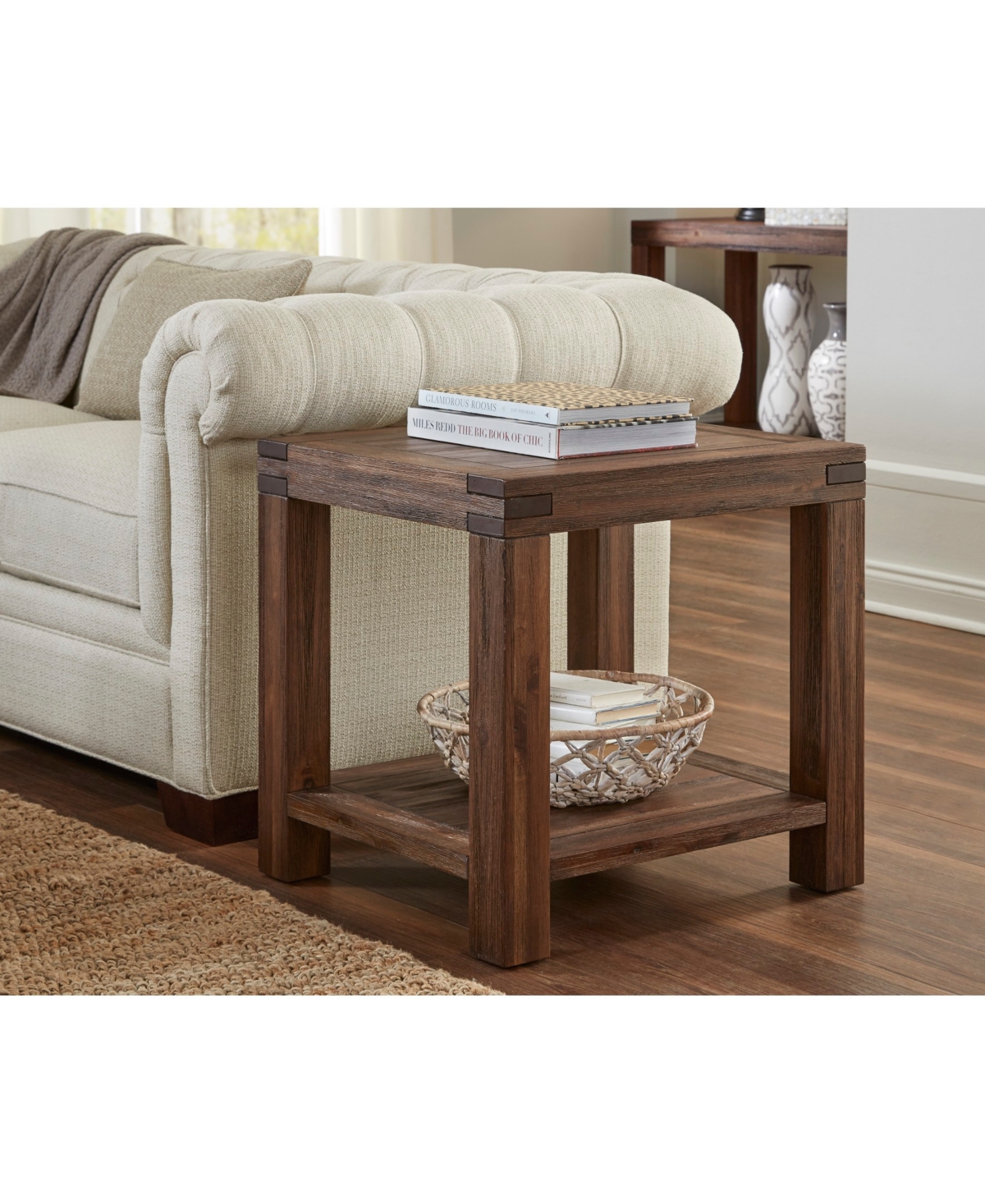Meadow 24" Wood Side Table