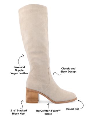 Women's Romilly Wide Width Extra Wide Calf Round Toe Block Heel Knee High Boots