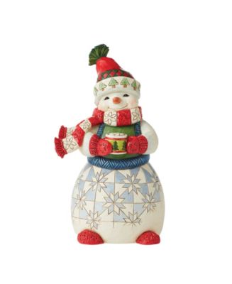 Jim Shore Cozy Snowman Figurine - Macy's