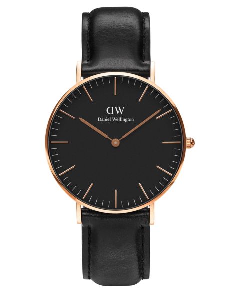 Часы Daniel Wellington Unisex Classic Sheffield Black Leather 36mm