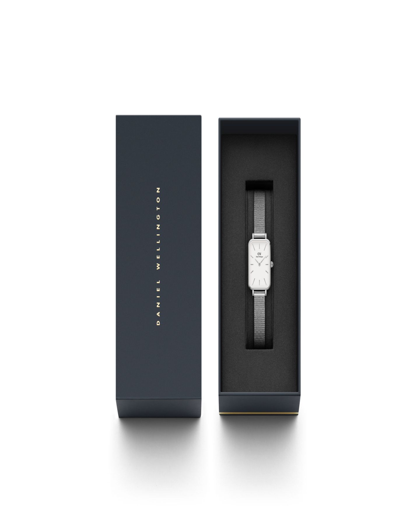 Женские часы Daniel Wellington Quadro Sterling Silver-Tone Stainless Steel Watch 20 x 26mm — фото 2