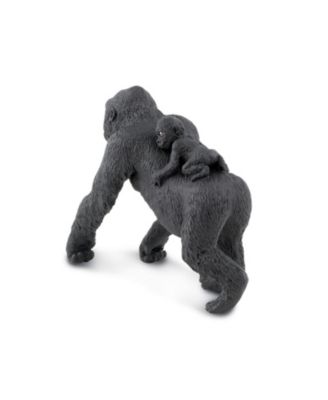 Lowland Gorilla With Baby Wild Safari Animal Figure