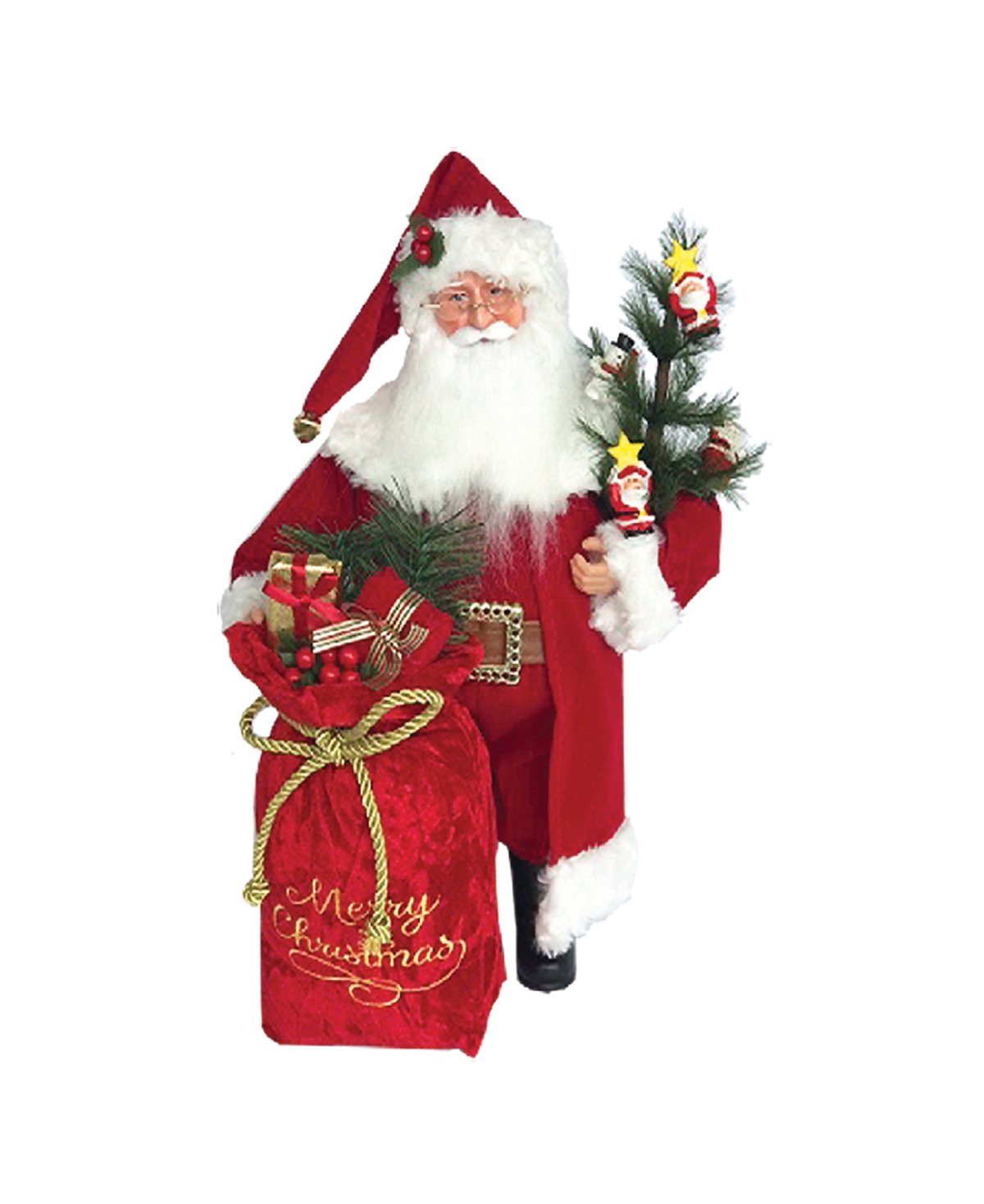15" Santa Delivery - Red