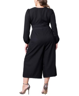 Plus Size Tessa Cropped Wide Leg Jumpsuit