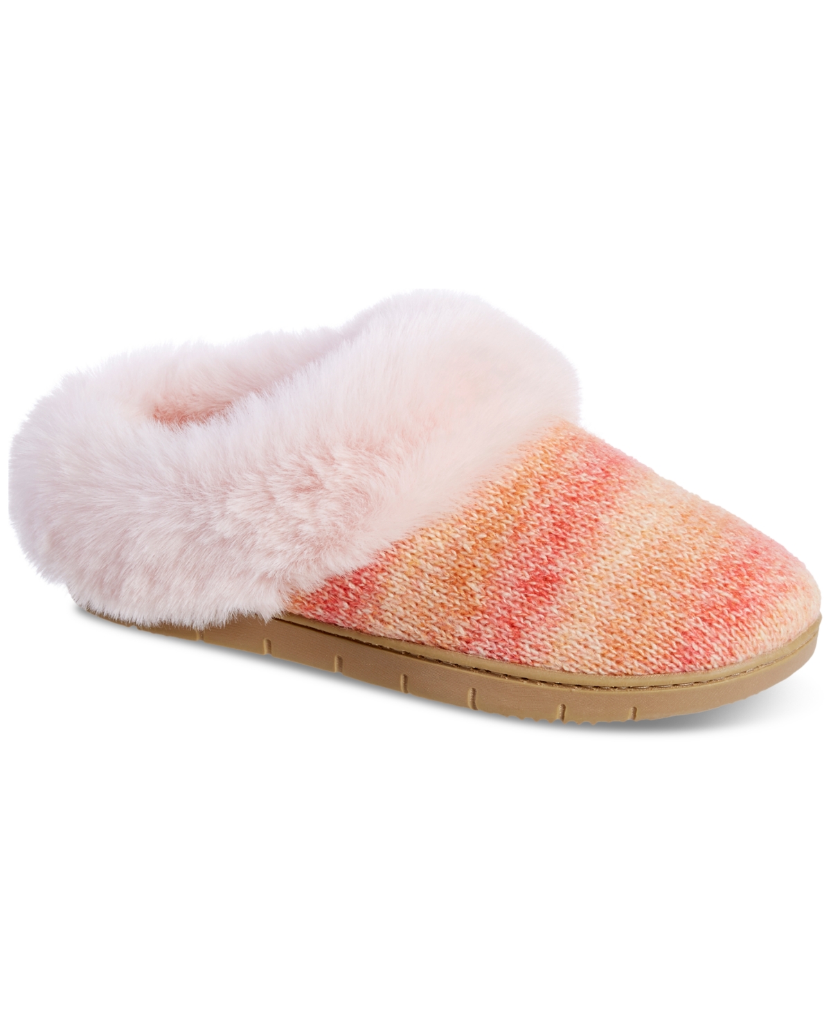 Isotoner Signature Women's Marni Hoodback Slippers In Iced Strawberry