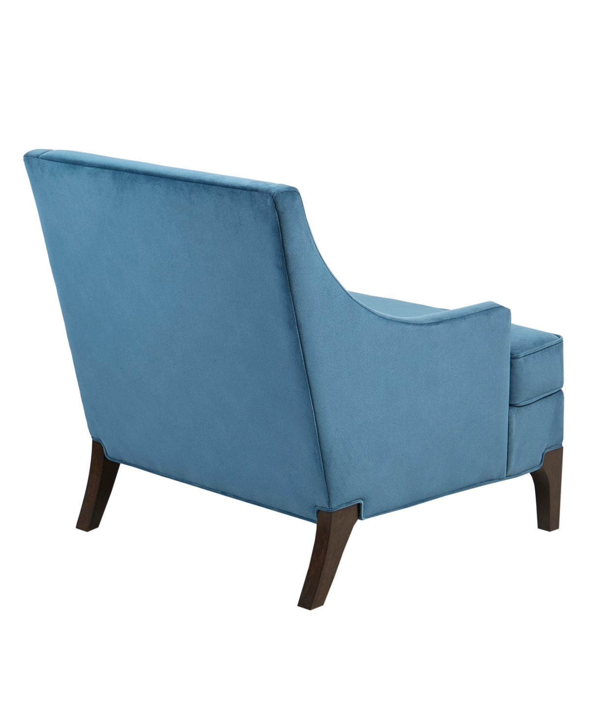 Shop Martha Stewart Collection Martha Stewart Anna 30.75" Wide Fabric Arm Accent Chair In Blue
