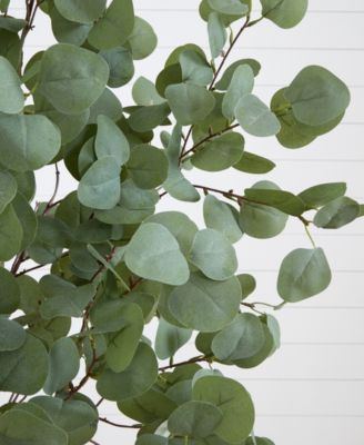72" Artificial Eucalyptus Tree with Decorative Planter
