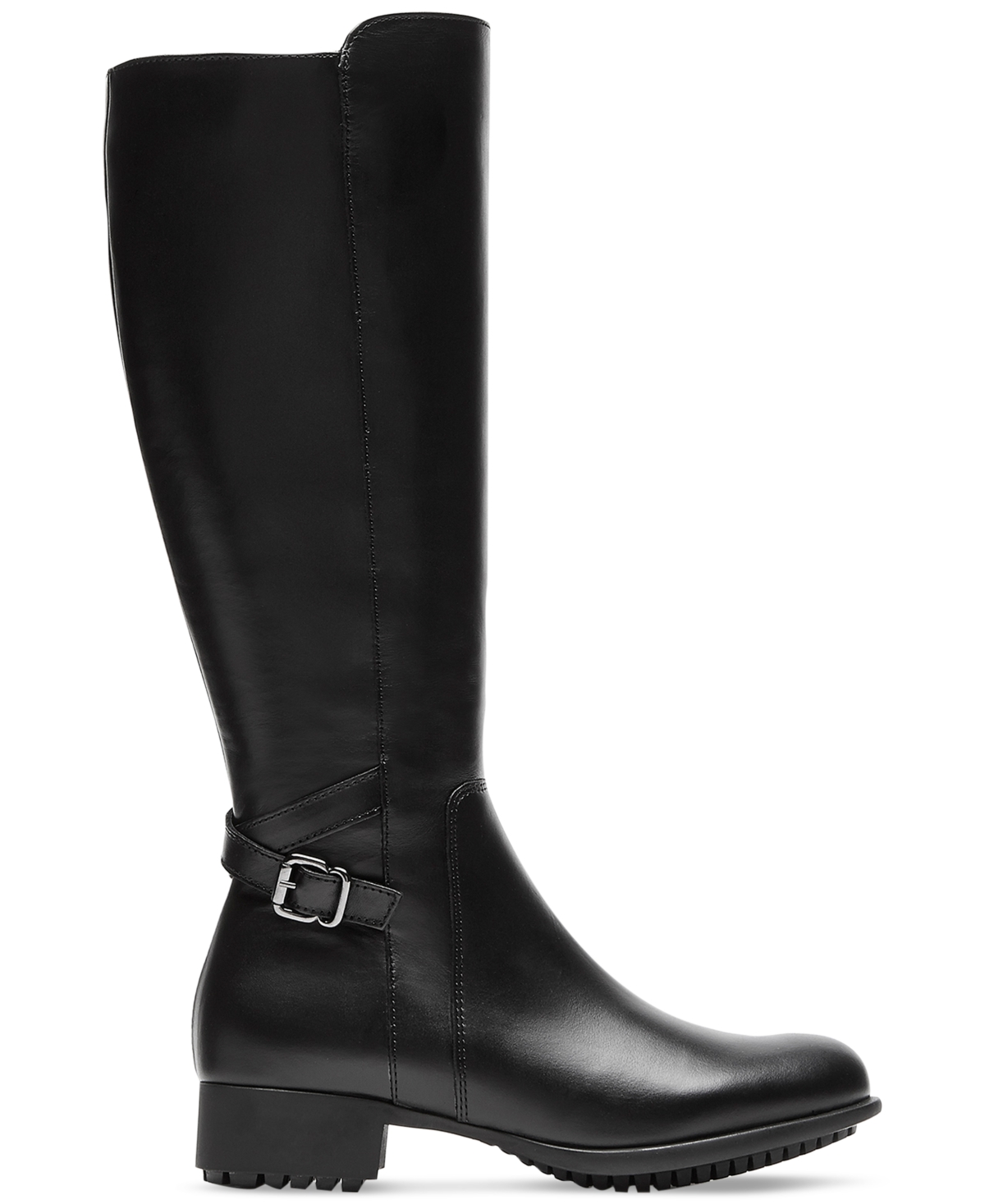 Shop La Canadienne Heritage Women's Hogan Buckled Riding Boots, Created For Macy's In Black Leather