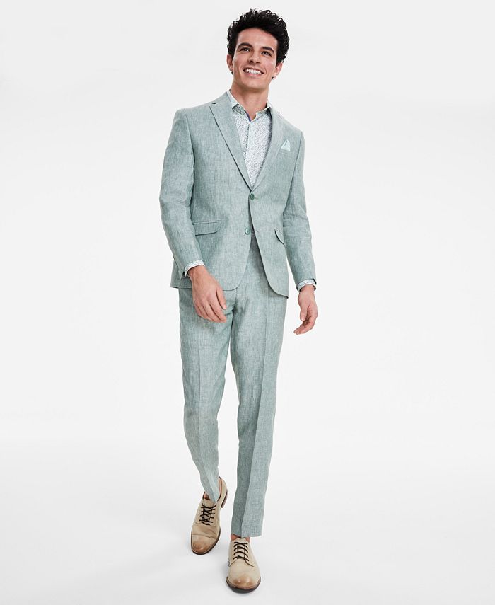 Bar III Men's Slim-Fit Linen Suit Separates, Created for Macy's