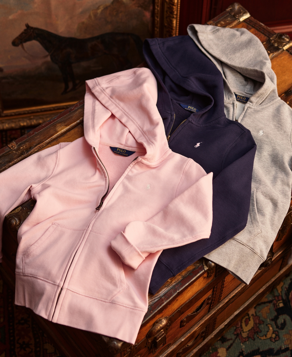 Polo Ralph Lauren Big Girls French Terry Full-Zip Hoodie
