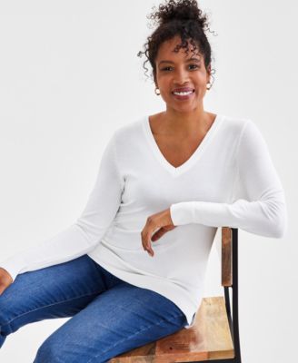Style & Co - Women's V-Neck Sweater