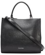  Calvin Klein Lapis Drawstring Tote, Black/Silver,One Size :  Clothing, Shoes & Jewelry