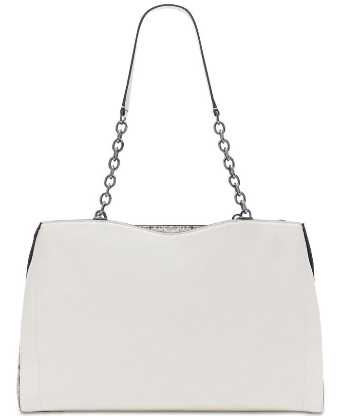 Calvin Klein Nova Colorblocked Triple Compartment Tote Bag with Chain