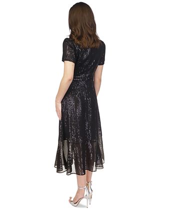 Michael kors flounce hem dress hot sale