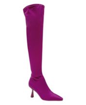 Purple wide calf boots hotsell