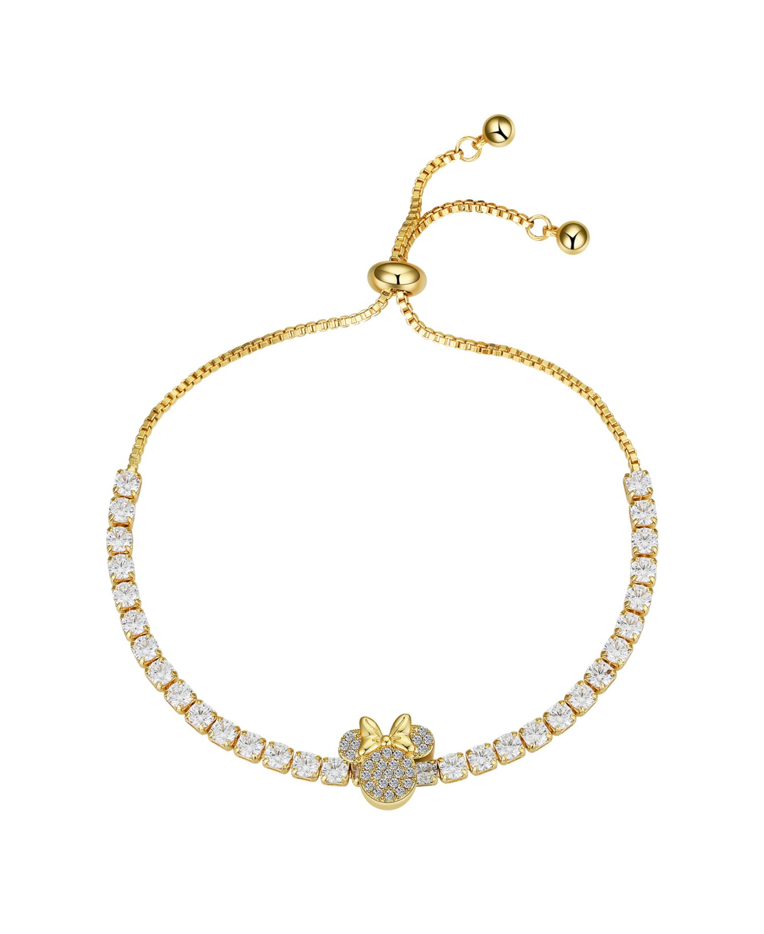 Cubic Zirconia Minnie Mouse Bracelet
