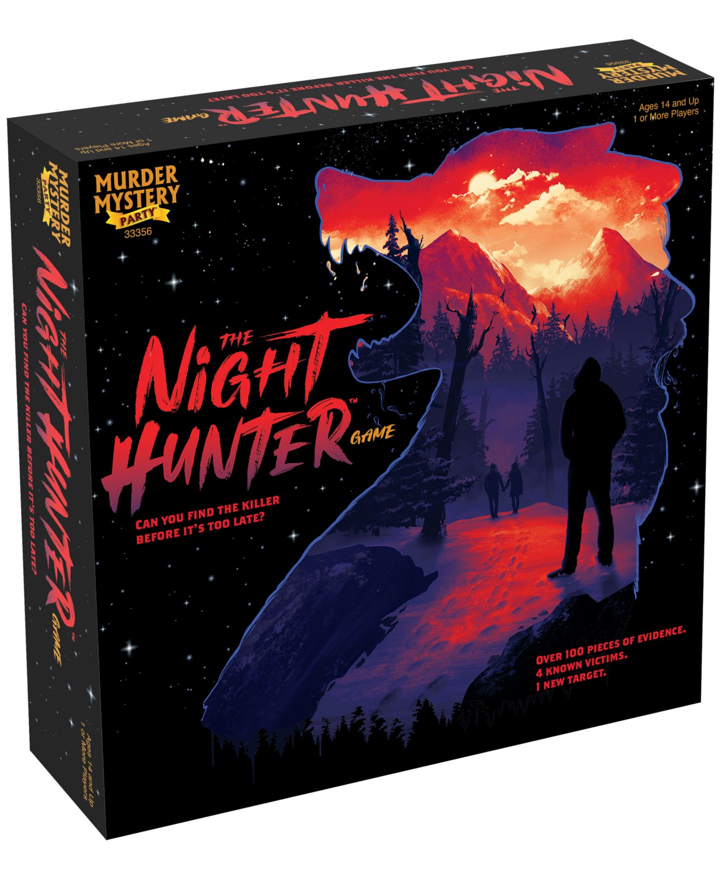 Детская настольная игра University Games The Night Hunter Adult Party Mystery Board Game, от 14 лет — фото 1