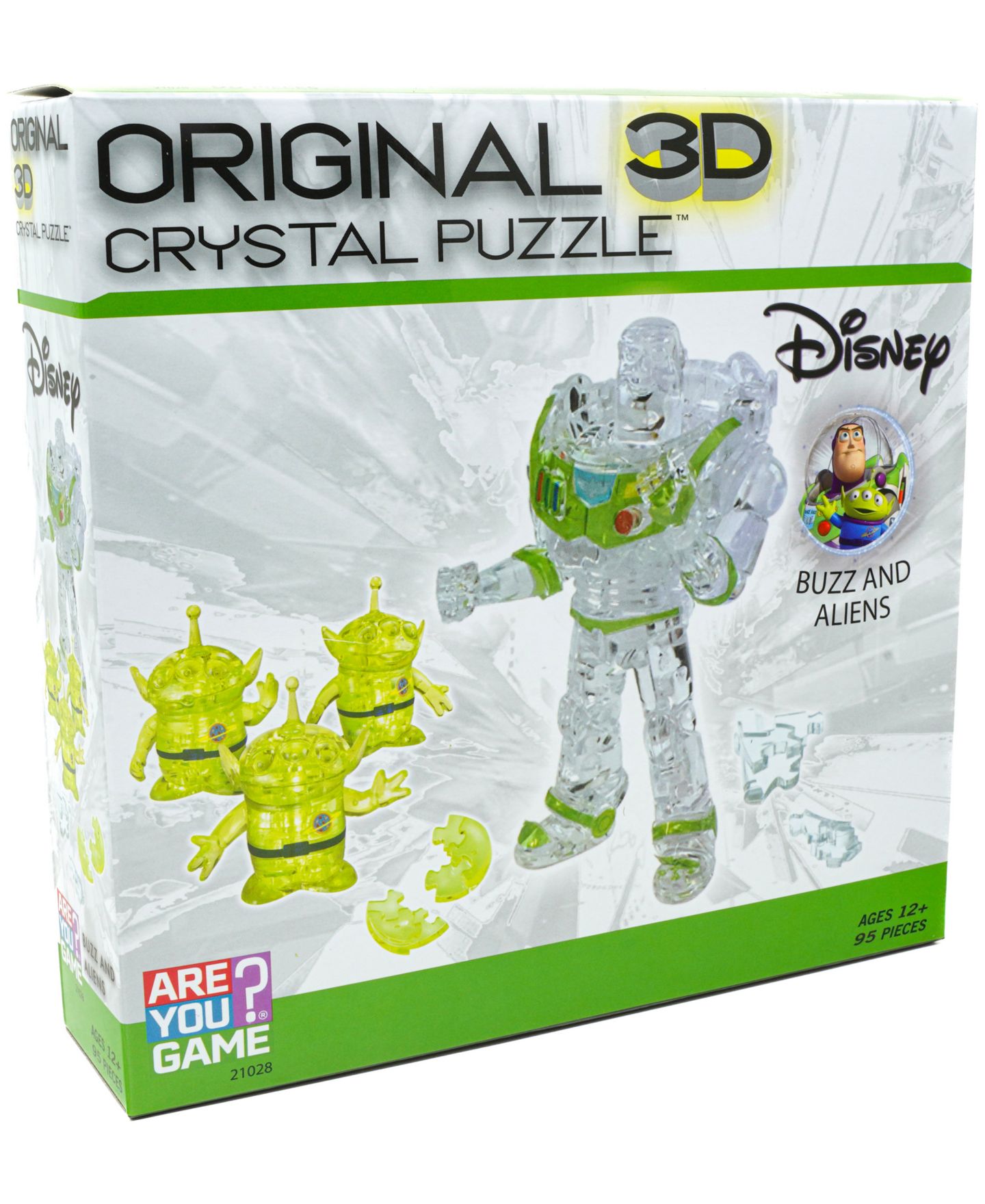 Детский пазл Areyougame Disney Buzz and Aliens 95-Piece 3D Crystal Puzzle, Ages 12+ — фото 2