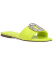 Macy's yellow sandals cheap
