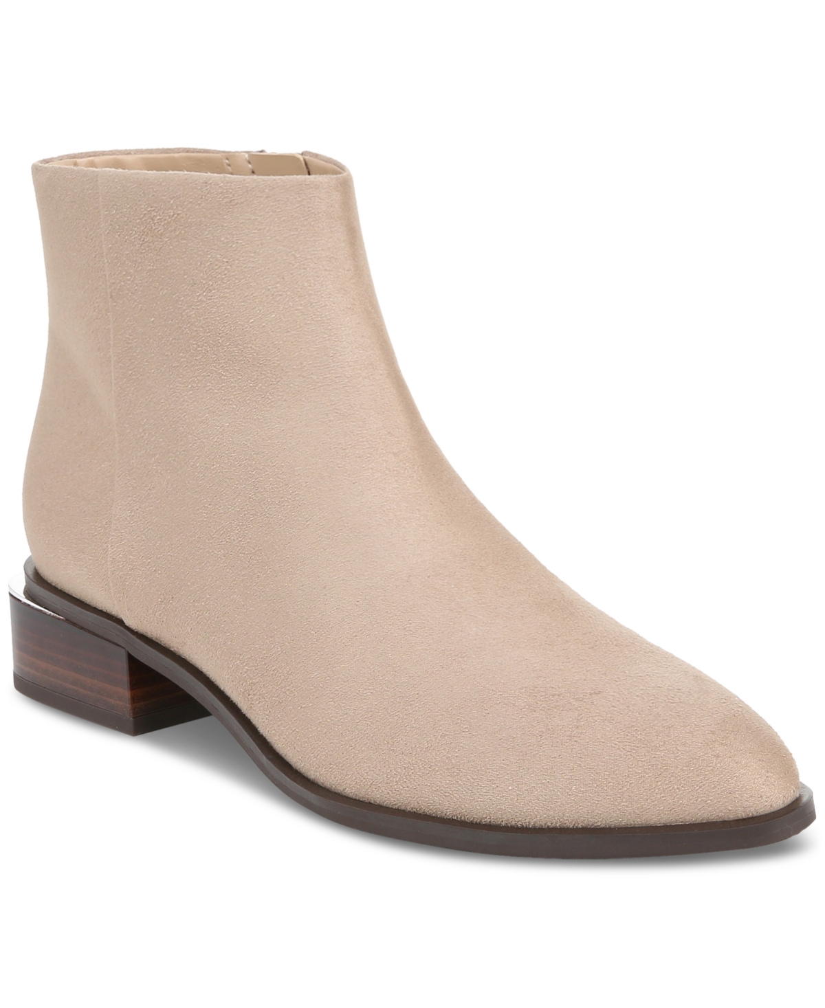 Alfani Women's Amyy Pan Ankle Booties, Created For Macy's In Taupe Micro
