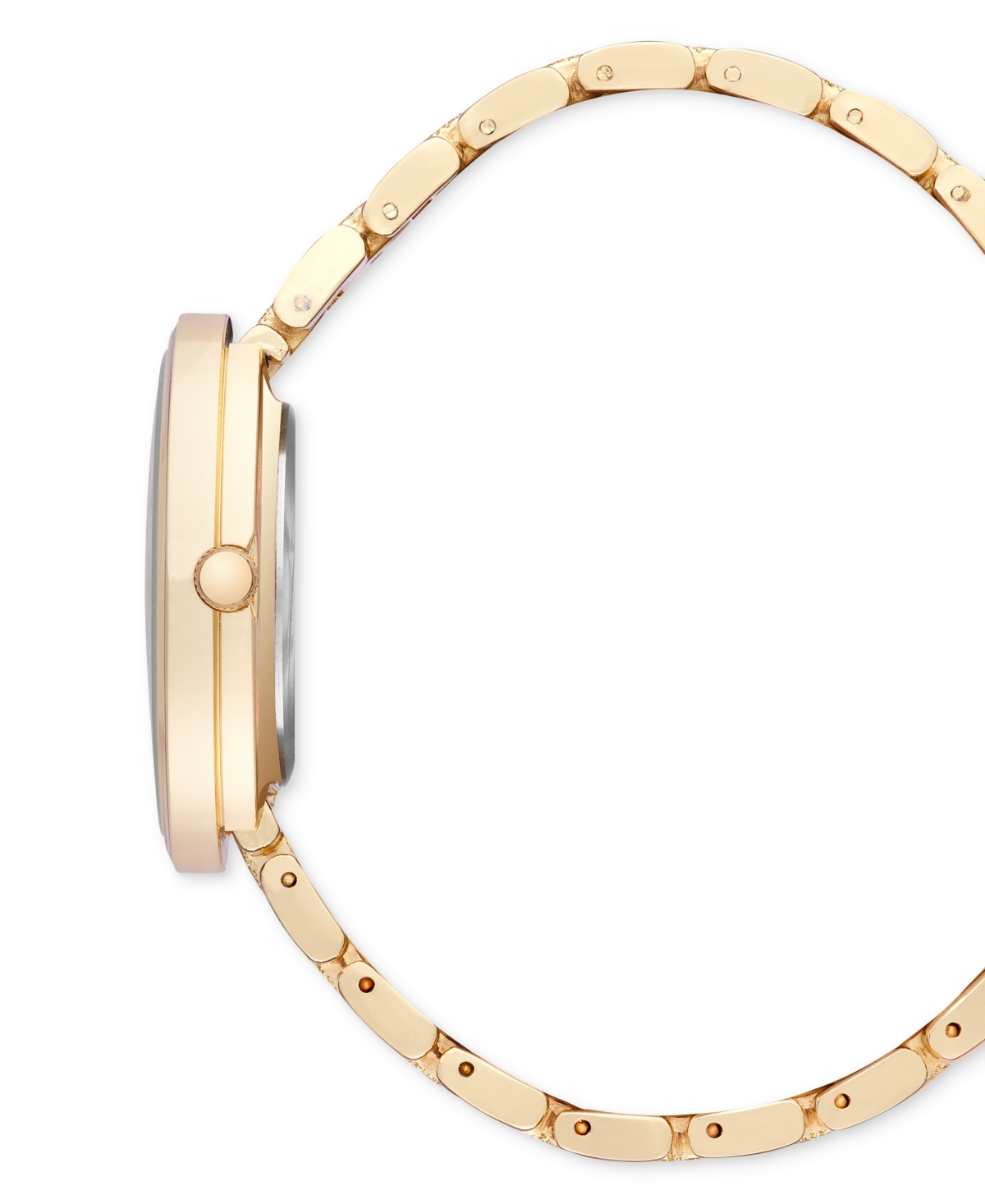 Shop Inc International Concepts Women's Glitter Gold-tone Bracelet Watch 36mm, Created For Macy's