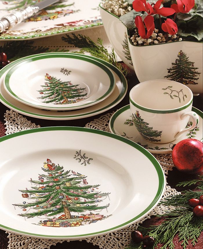 Spode Christmas Tree Bread & Butter Plates, Set of 4 Macy's