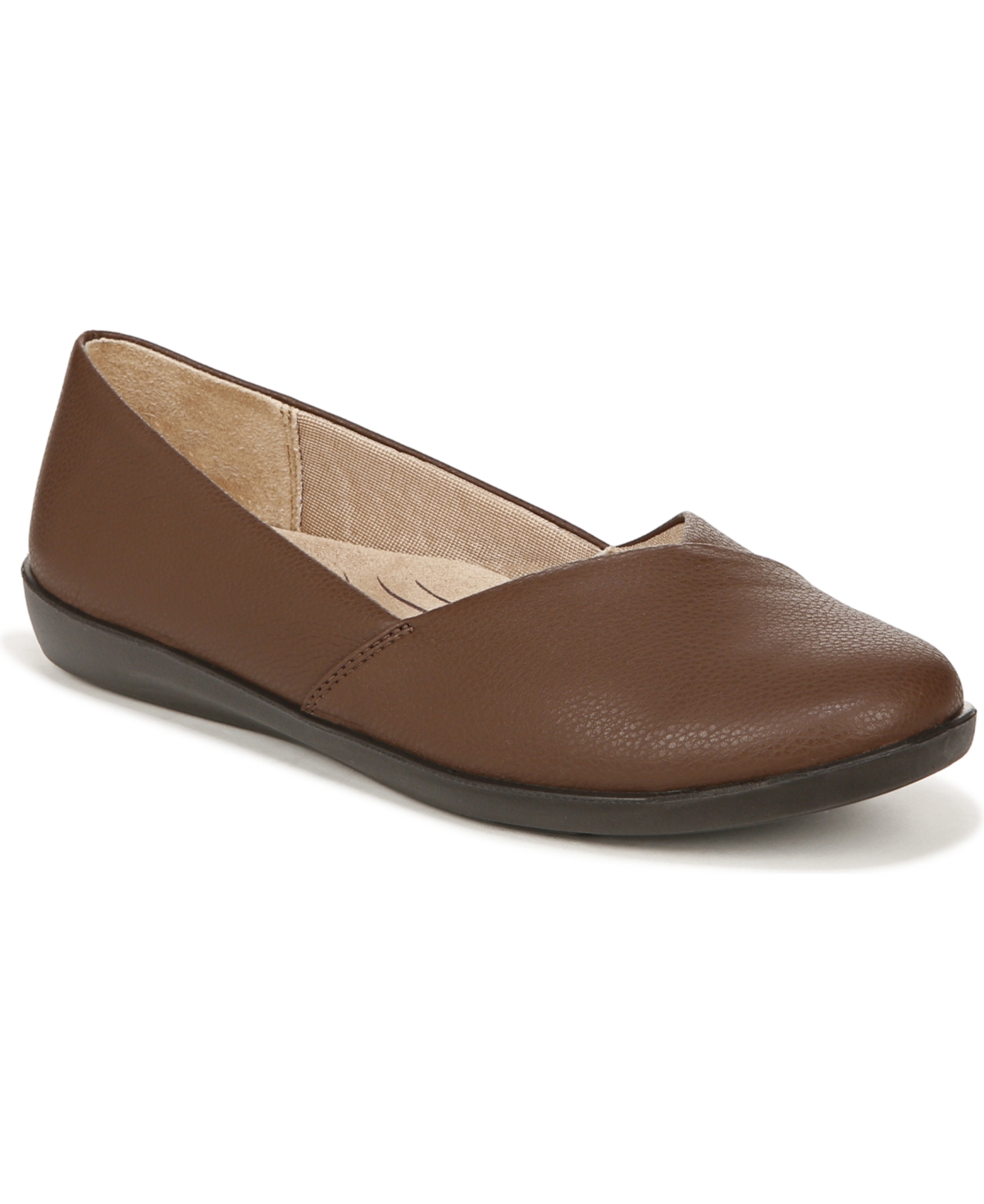 Notorious Flats - Dark Tan Faux Leather