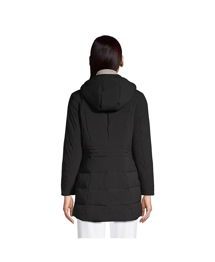 Lands' End Petite Quilted Stretch Down Coat Macy's