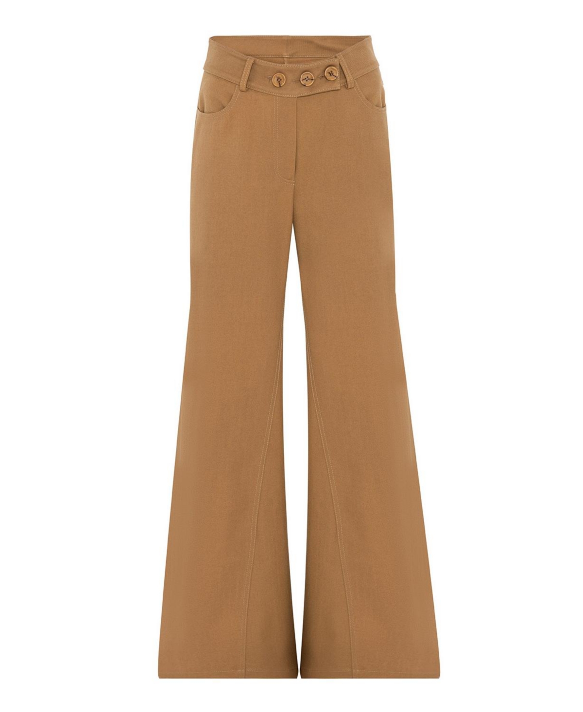 NOCTURNE WOMEN'S FLARE GABARDINE PANTS