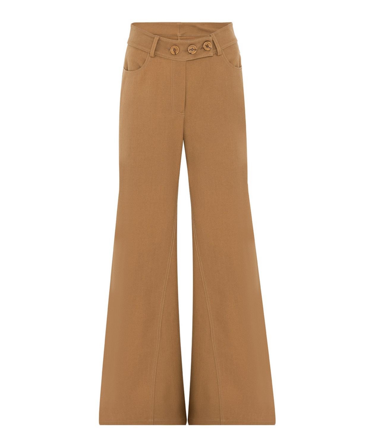 NOCTURNE WOMEN'S FLARE GABARDINE PANTS