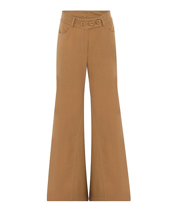 NOCTURNE Women's Flare Gabardine Pants - Macy's