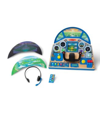 Jet Pilot Interactive Dashboard Wooden Toy for Boys and Girls
