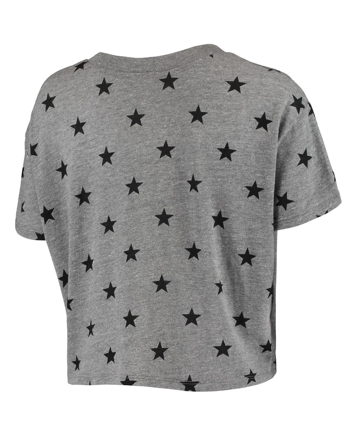 Shop Alternative Apparel Women's  Gray Kentucky Wildcats Headliner Stars Cropped Tri-blend T-shirt