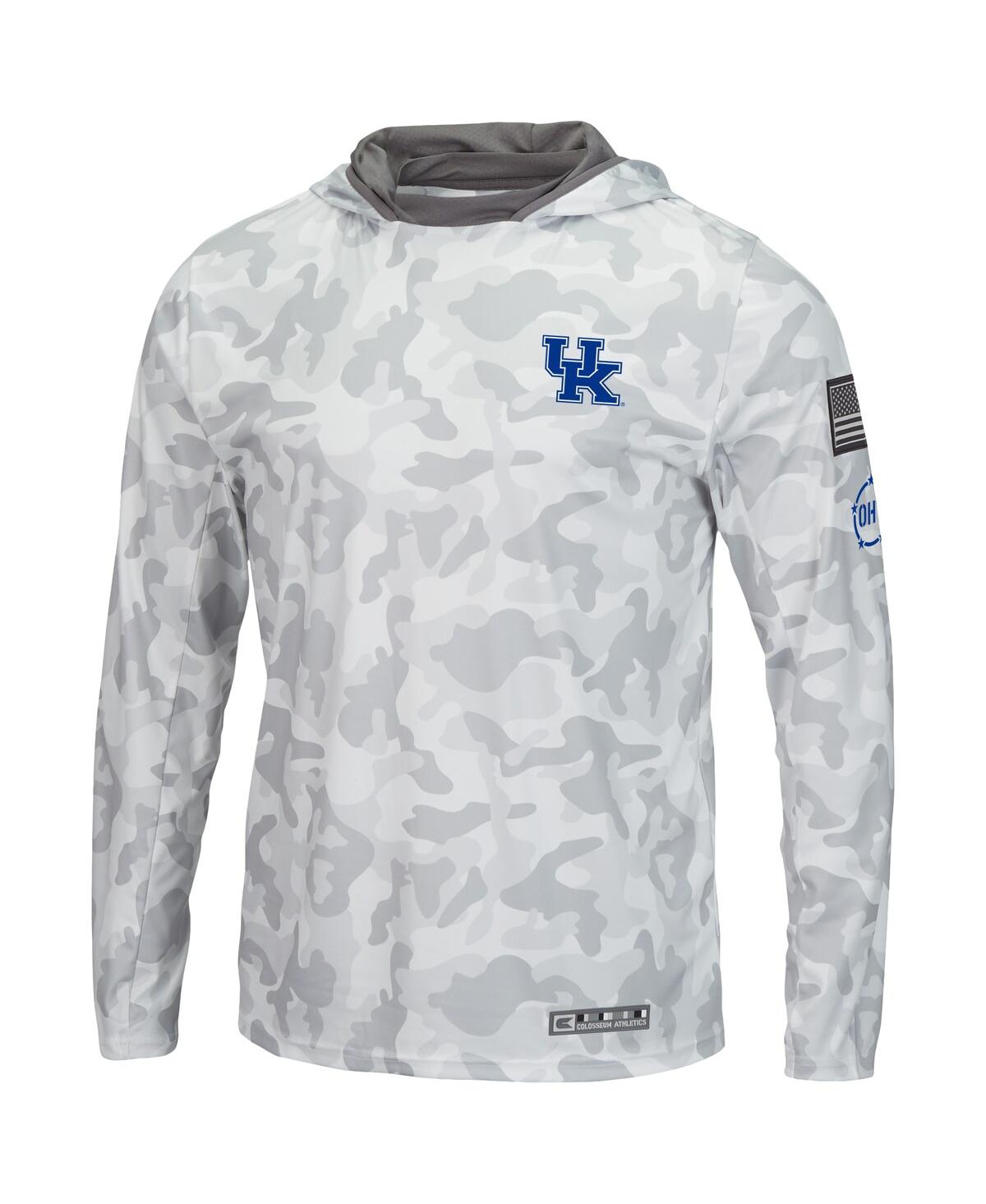 Colosseum Men's  Arctic Camo Kentucky Wildcats Oht Military-inspired Appreciation Long Sleeve Hoodie In Arctic Camo