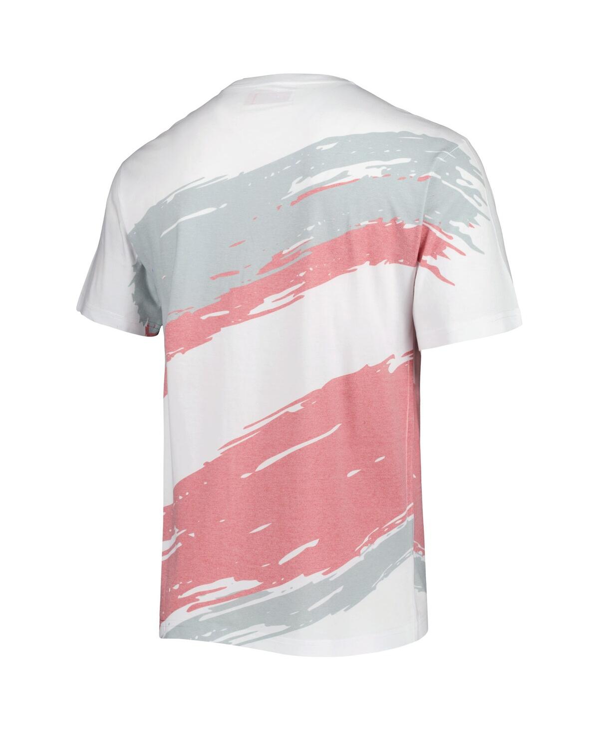 Mitchell & Ness Men's  White Morehouse Maroon Tigers Paintbrush Sublimated T-shirt In White