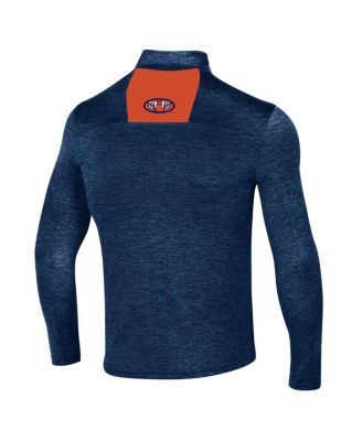 Men's Navy Auburn Tigers Gameday Twist Quarter-Zip Top