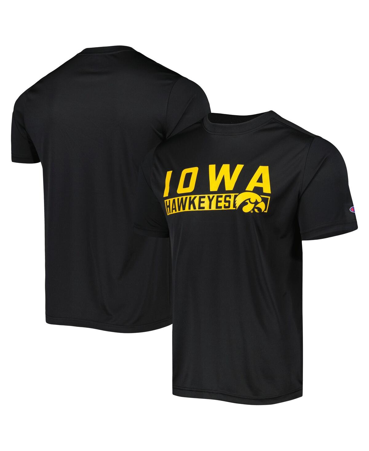 Champion Men's  Black Iowa Hawkeyes Impact Knockout T-shirt