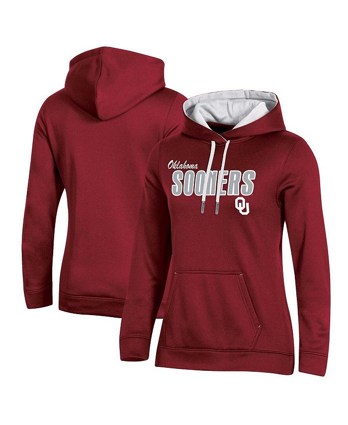 Women s Crimson Oklahoma Sooners Team Pullover Hoodie