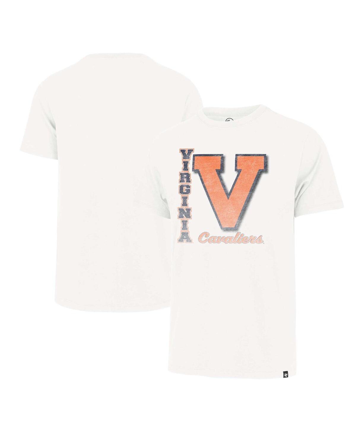 47 Brand Men's ' Cream Distressed Virginia Cavaliers Phase Out Franklin T-shirt