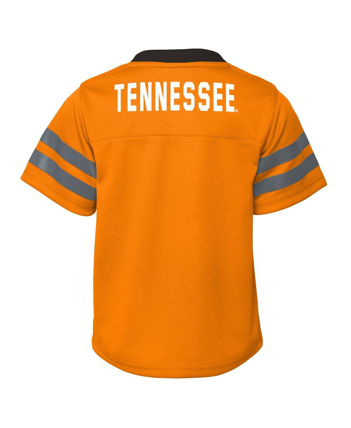 Outerstuff Toddler Boys And Girls Tennessee Orange Tennessee Volunteers Two-piece Red Zone Jersey And Pants Set In Tennessee Orange