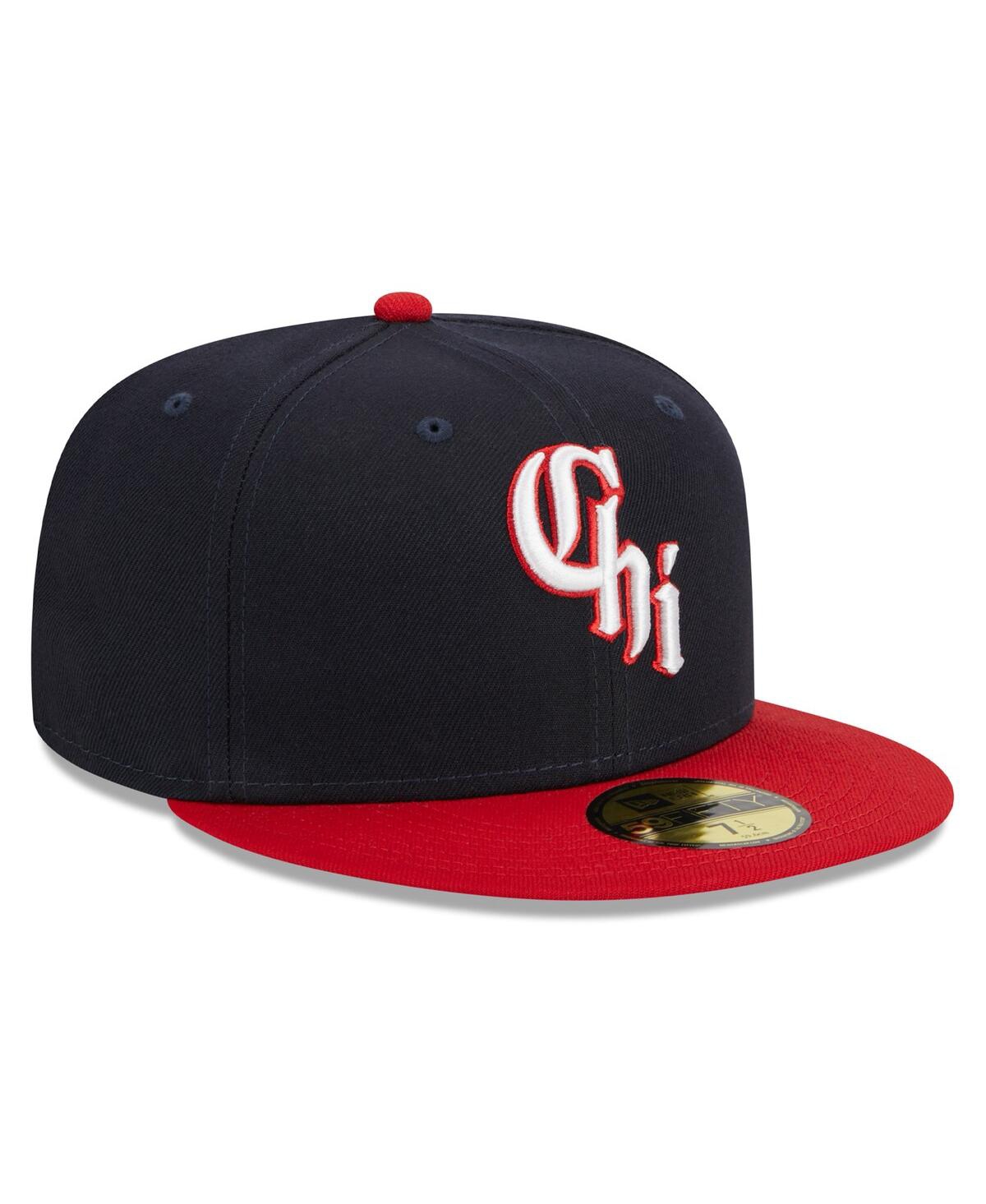 Men's New EraChicago White Sox Cooperstown Collection Retro City 59FIFTY Fitted Hat - Navy