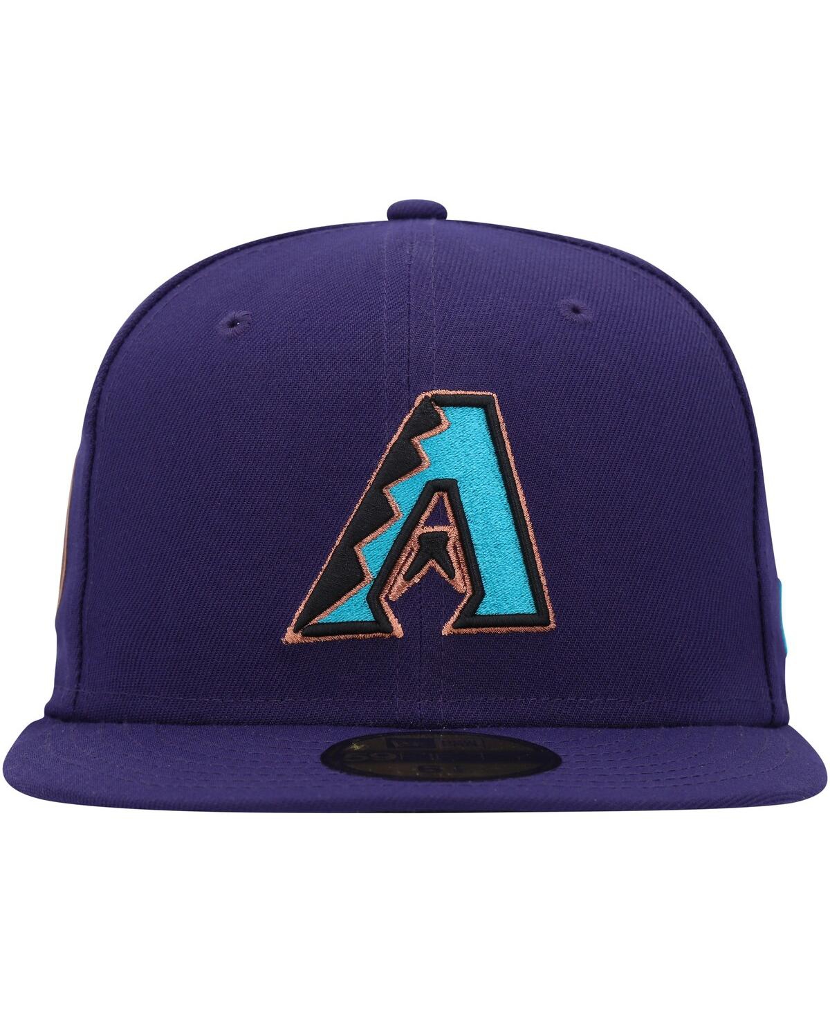 Shop New Era Men's  Purple Arizona Diamondbacks Turn Back The Clock 59fifty Fitted Hat