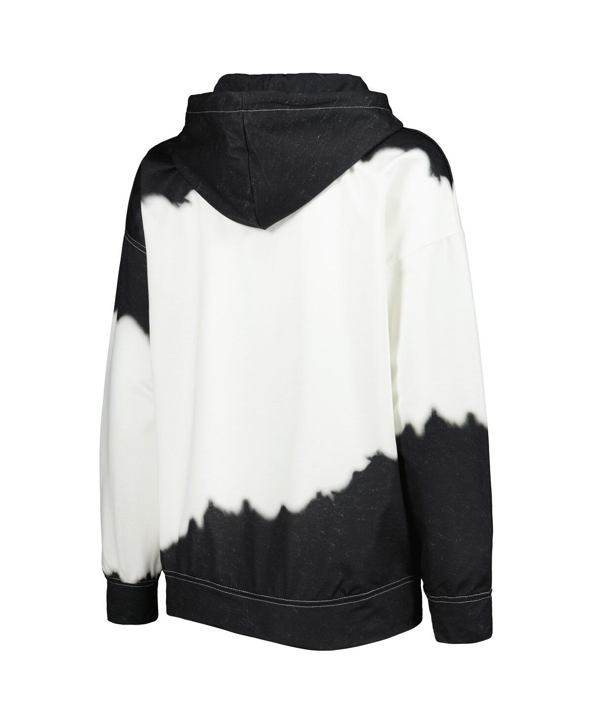 Women's Gameday Couture Black Distressed Oklahoma State Cowboys For the Fun Double Dip-Dyed Pullover Hoodie - Black