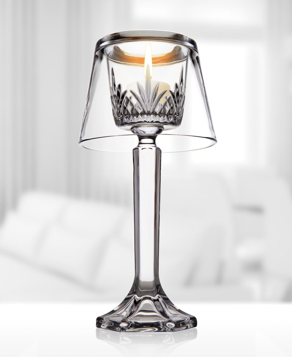 Godinger Dublin Candle Lamp with Glass Shade