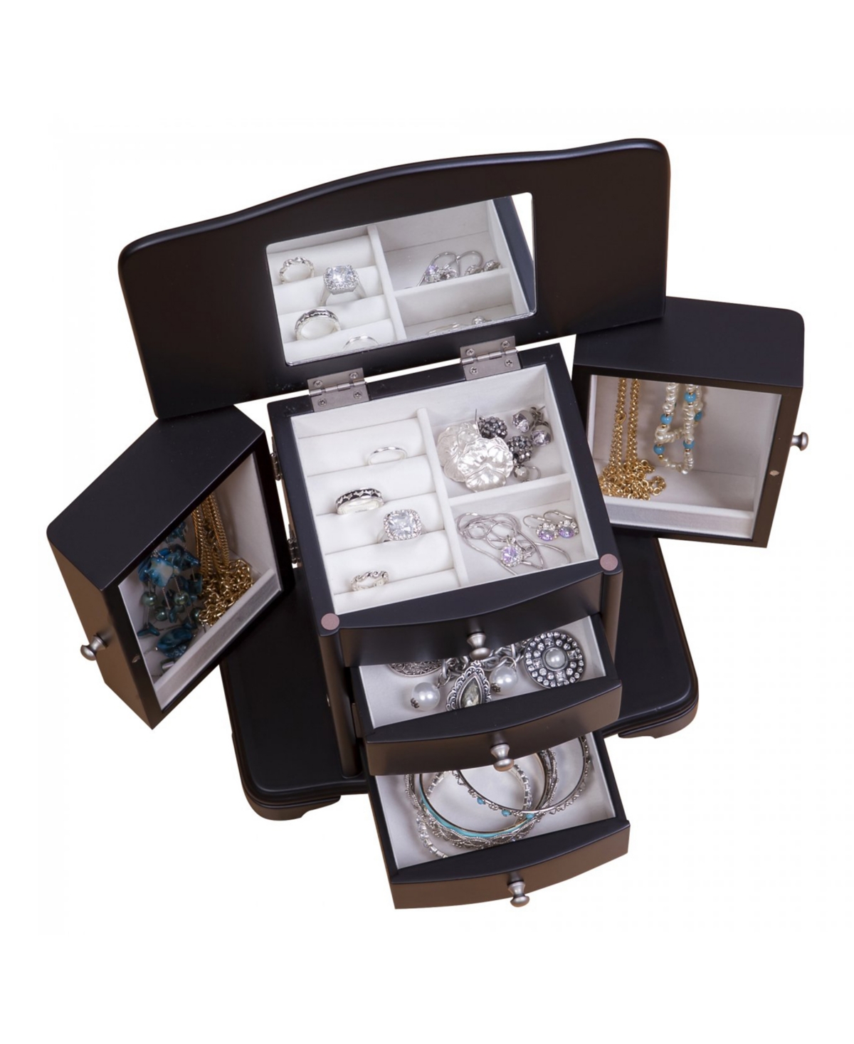 Mele & Co Kennedy Wooden Jewelry Box In Finish In Java