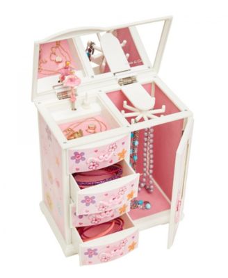 Kelly Girl's Upright Musical Ballerina Jewelry Box