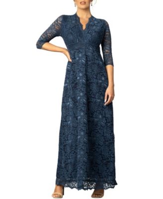 Women's Maria Lace A-Line Evening Gown with Pockets - Macy's